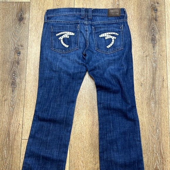 Frankie b. Dark Wash Low rise Bootcut Jeans Size 28 - Picture 4 of 9